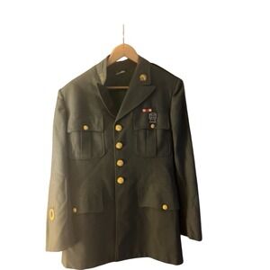 Vintage US Army Men's Green Uniform Jacket And Pants